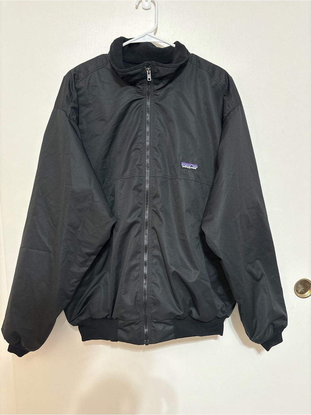 Patagonia Men's Shell Synchilla
Jacket M Black/Navy Nylon Vintage
Used